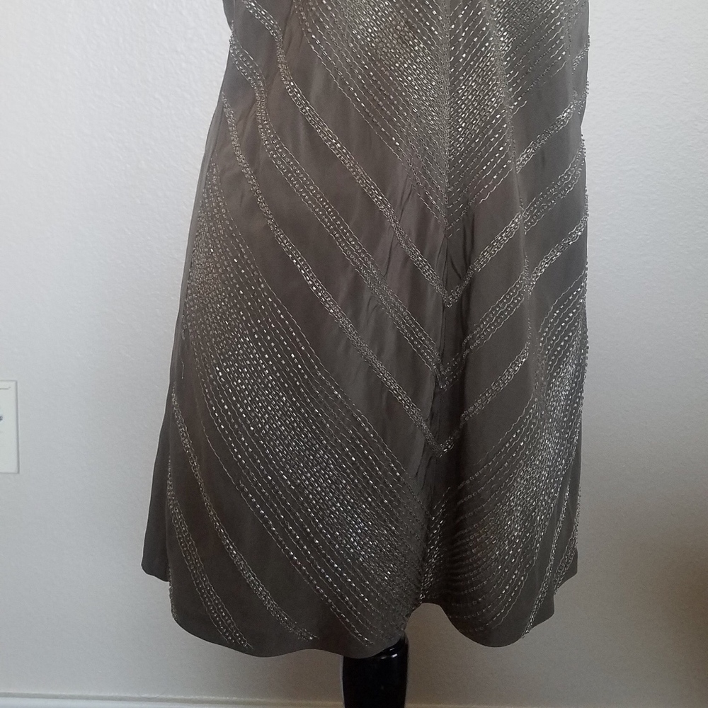 Crystal Beaded Racerback Cocktail dress - Picture 2 of 6